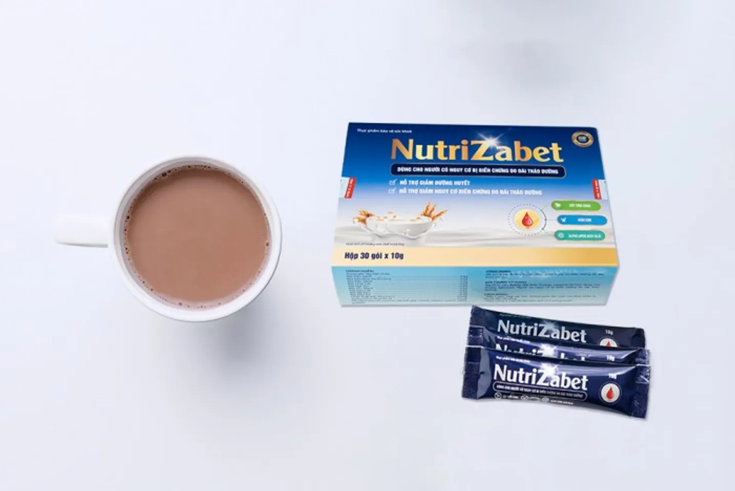 Nutrizabet – Sữa Hạt Dinh Dưỡng Dành Cho Người Tiểu Đường – Hộp 30 Gói 3